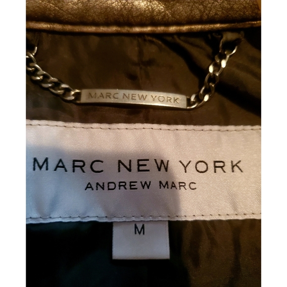 Marc New York Andrew Marc faux leather jacket coat - Picture 6 of 10